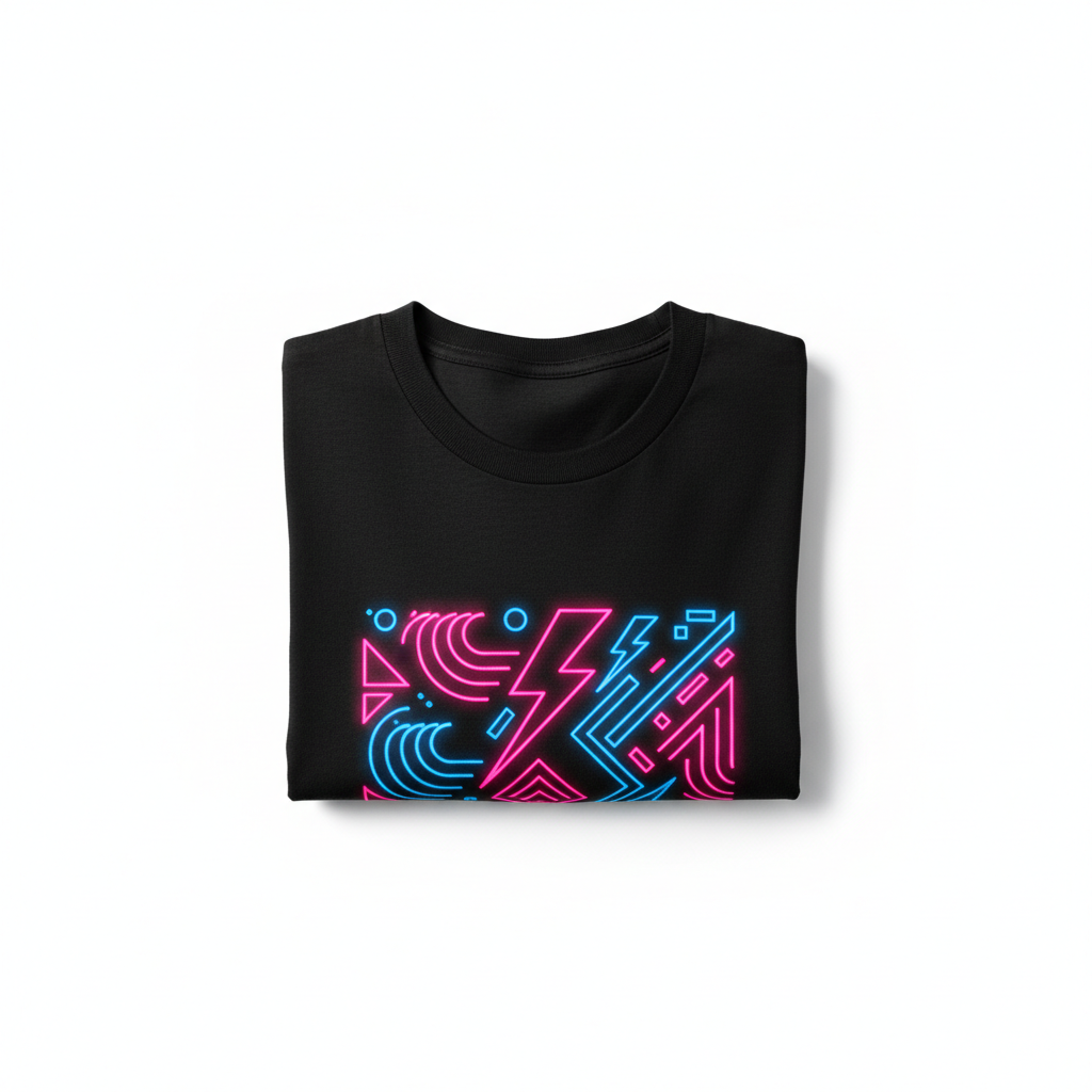 Folded Neon Tee Icon